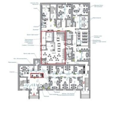 План помещений на 1 этаже