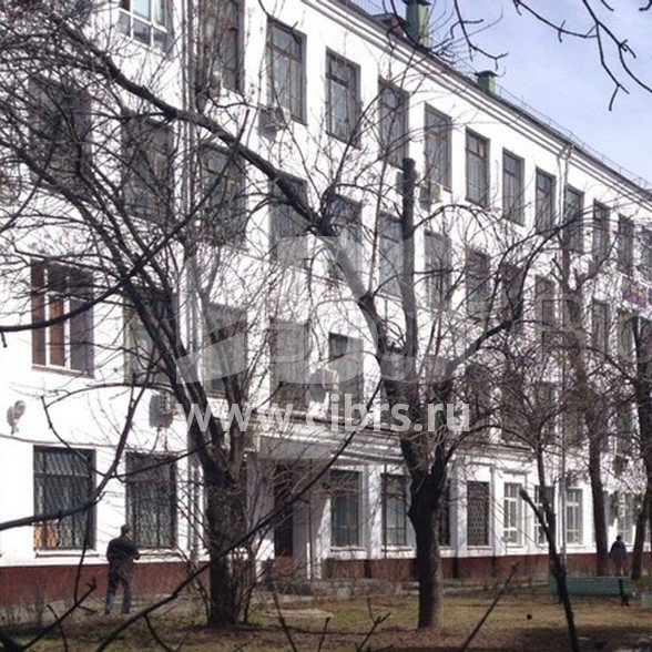 Административное здание Долгоруковская 23а с1 вид из парка